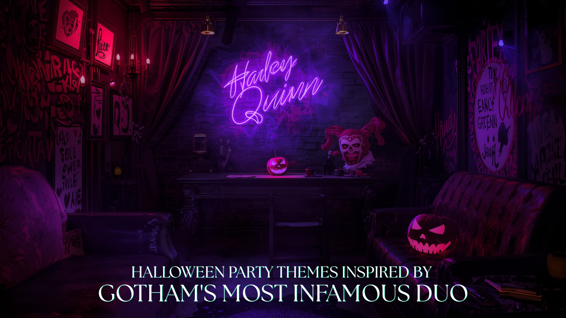 Harley Meets Joker: Halloween Party Themes Inspired by Gotham’s Most Infamous Duo