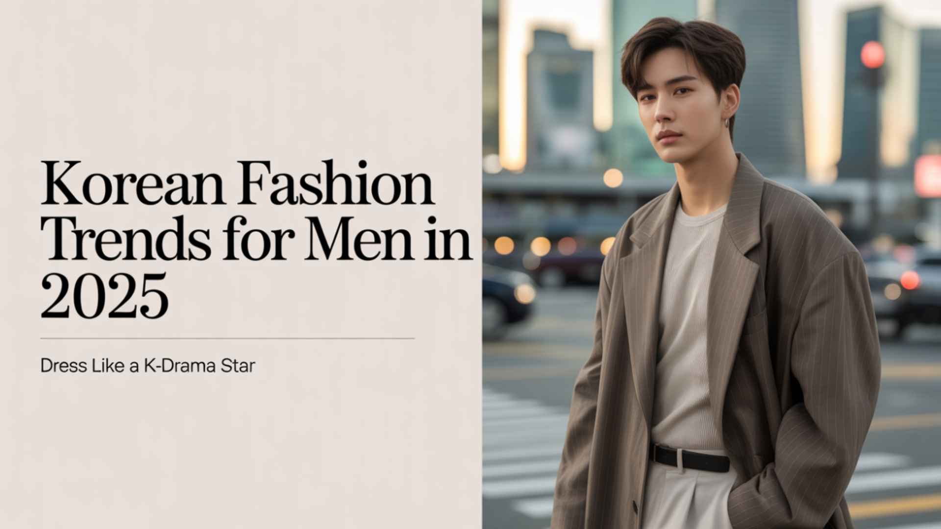 Korean Fashion Trends for Men in 2025: Dress Like a K-Drama Star