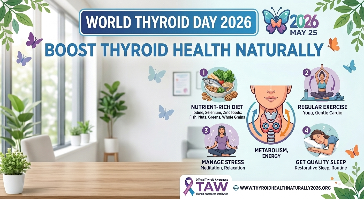 World Thyroid Day 2026: Boost Thyroid Health Naturally